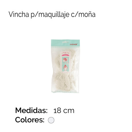 Vincha P/maquillaje C/moña W446 Vincha P/maquillaje C/moña W446