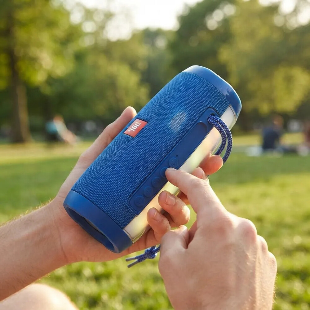 Parlante TG-157 Con Luces Y Bluetooth AZUL
