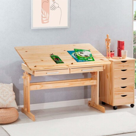 ESCRITORIO REG. MADERA NATURAL-BEIGE FOREST