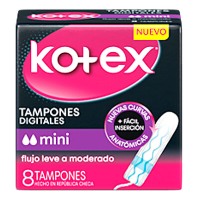 Tampones Kotex Digitales Mini X8