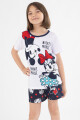 Pijama infantil minnie & mickey Blanco