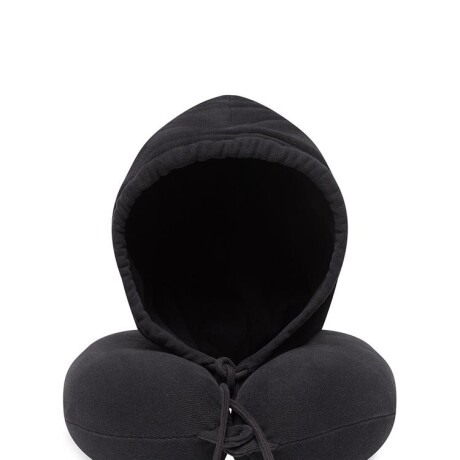 Almohada De Viaje brio Para Cuello Con Memoria Y Capucha Negra