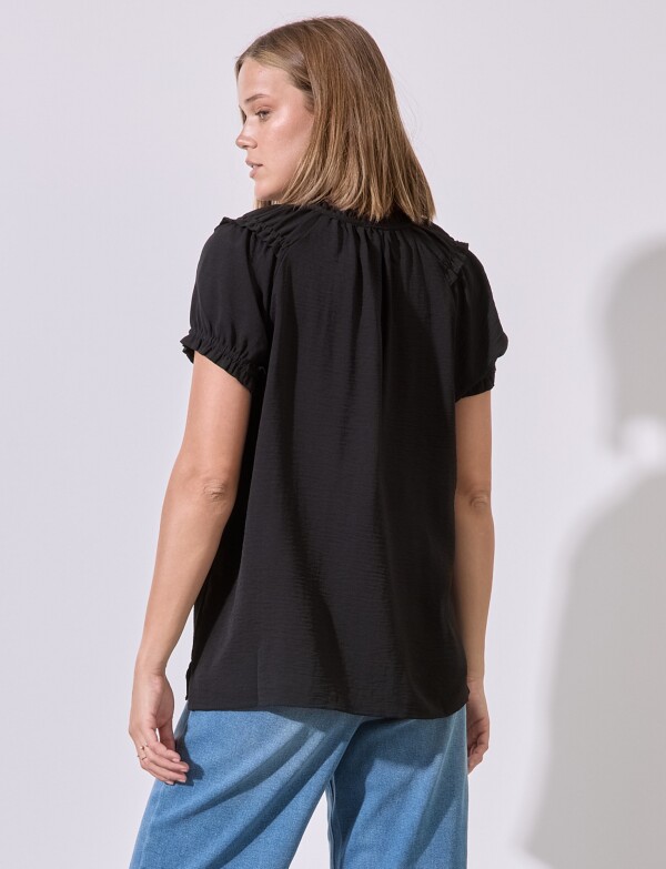 Blusa Frunces NEGRO