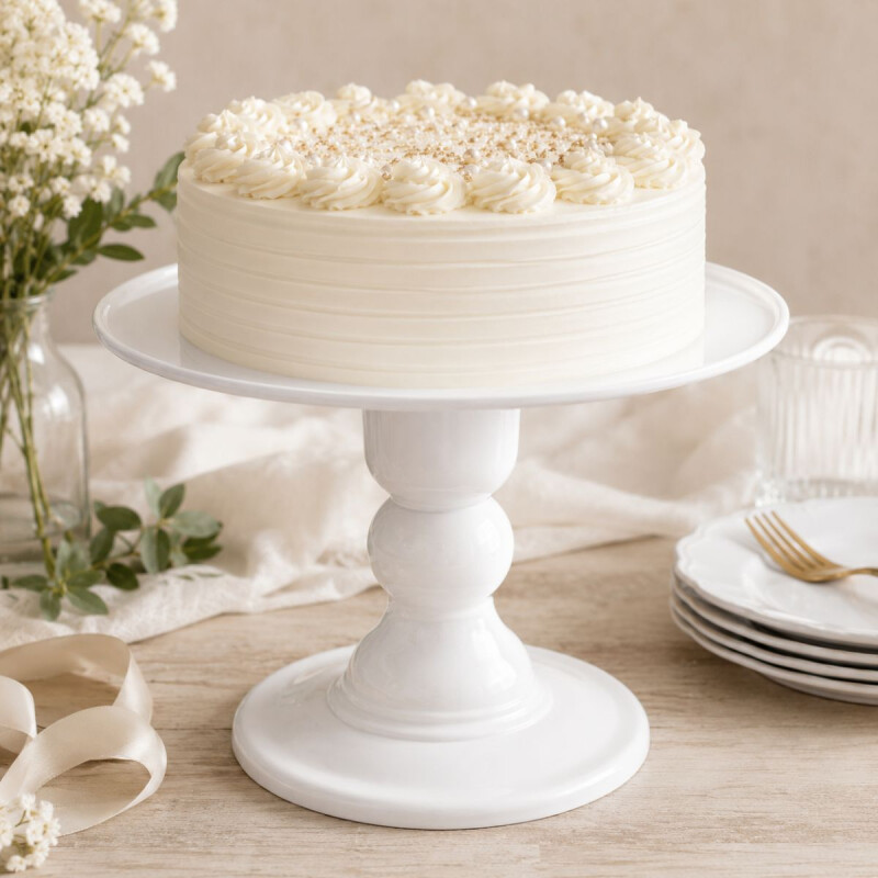 Soporte de Torta 27cm x18 cm Blanco