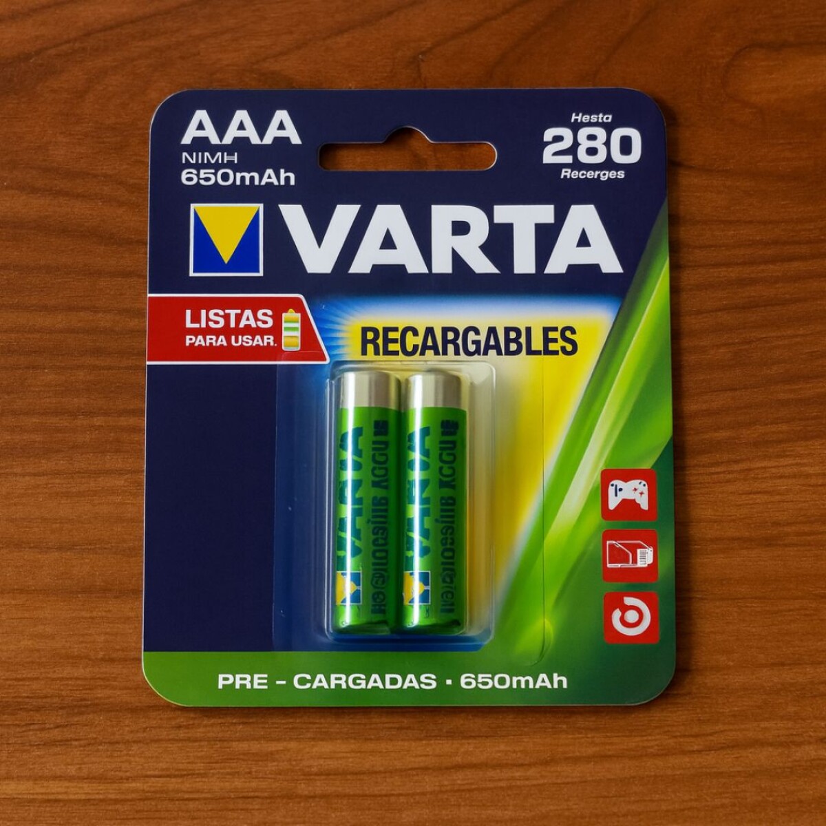 Pila AAA Varta Recargables 650mah 