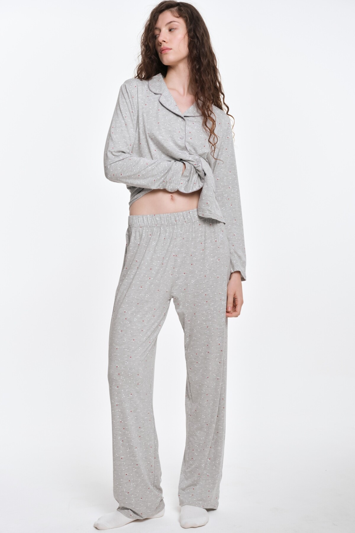 Camisa Charlotte Gris Melange