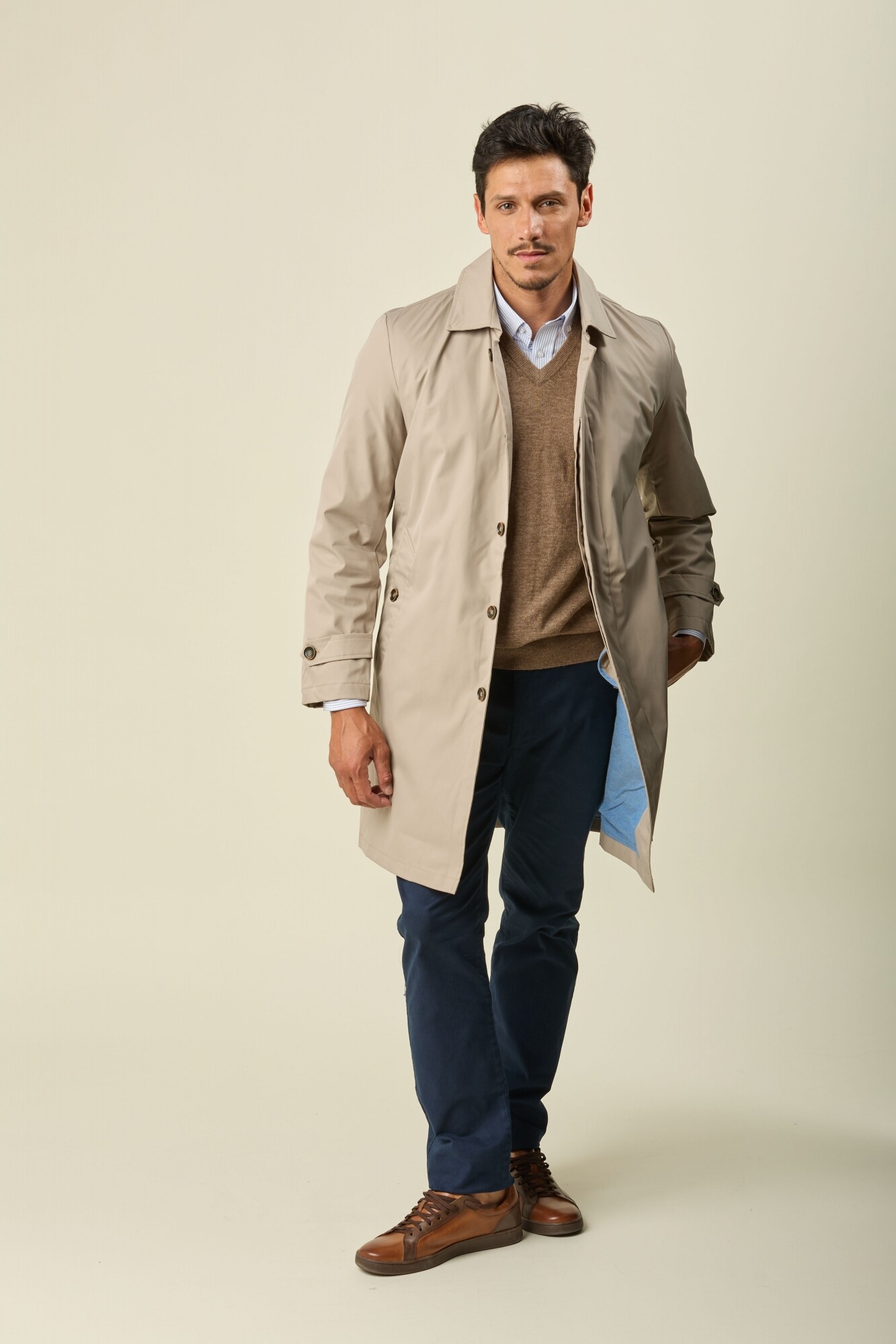 Gabardina Forro Desmontable - Beige — Brumel