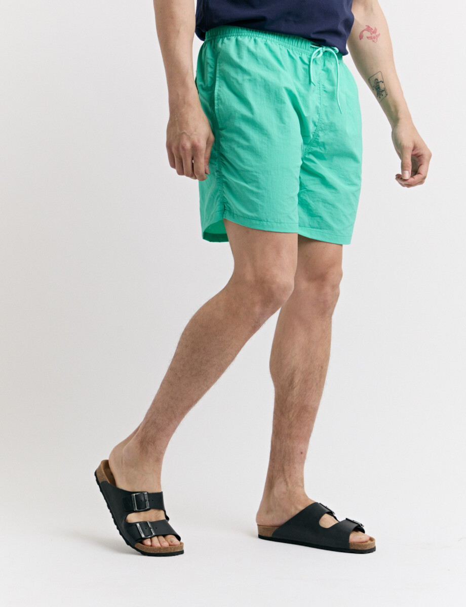 450401 SHORT HARRINGTON LABEL Verde Agua