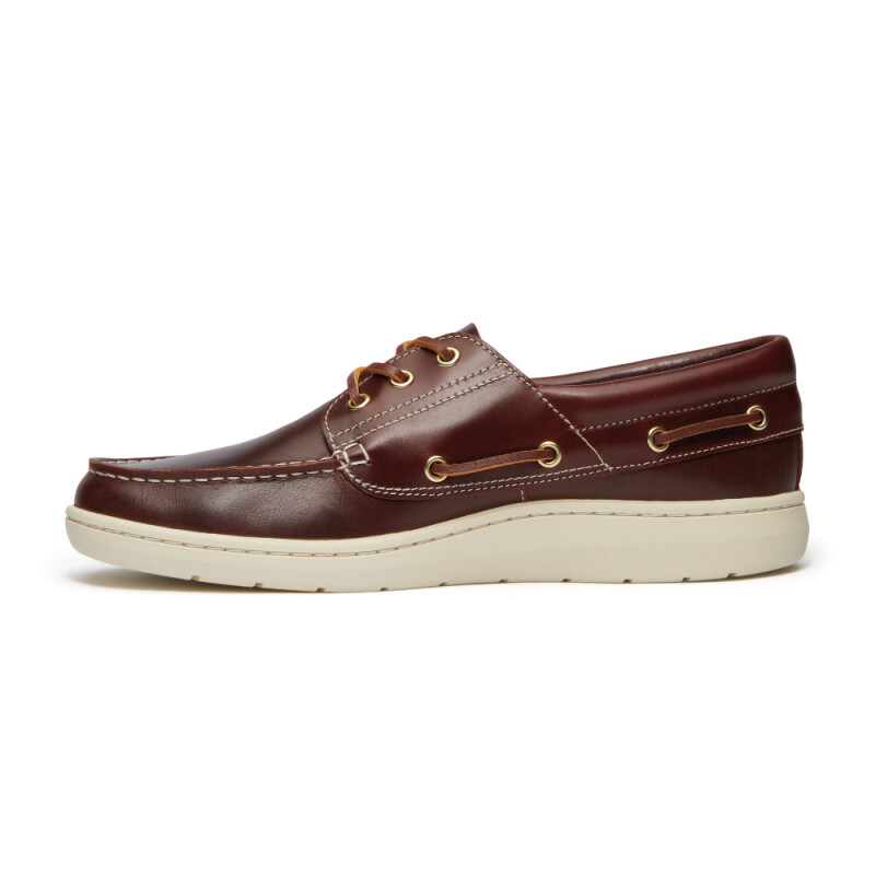 Zapatos Naúticos Portofino Pier Hombre Burgundy Full Grain
