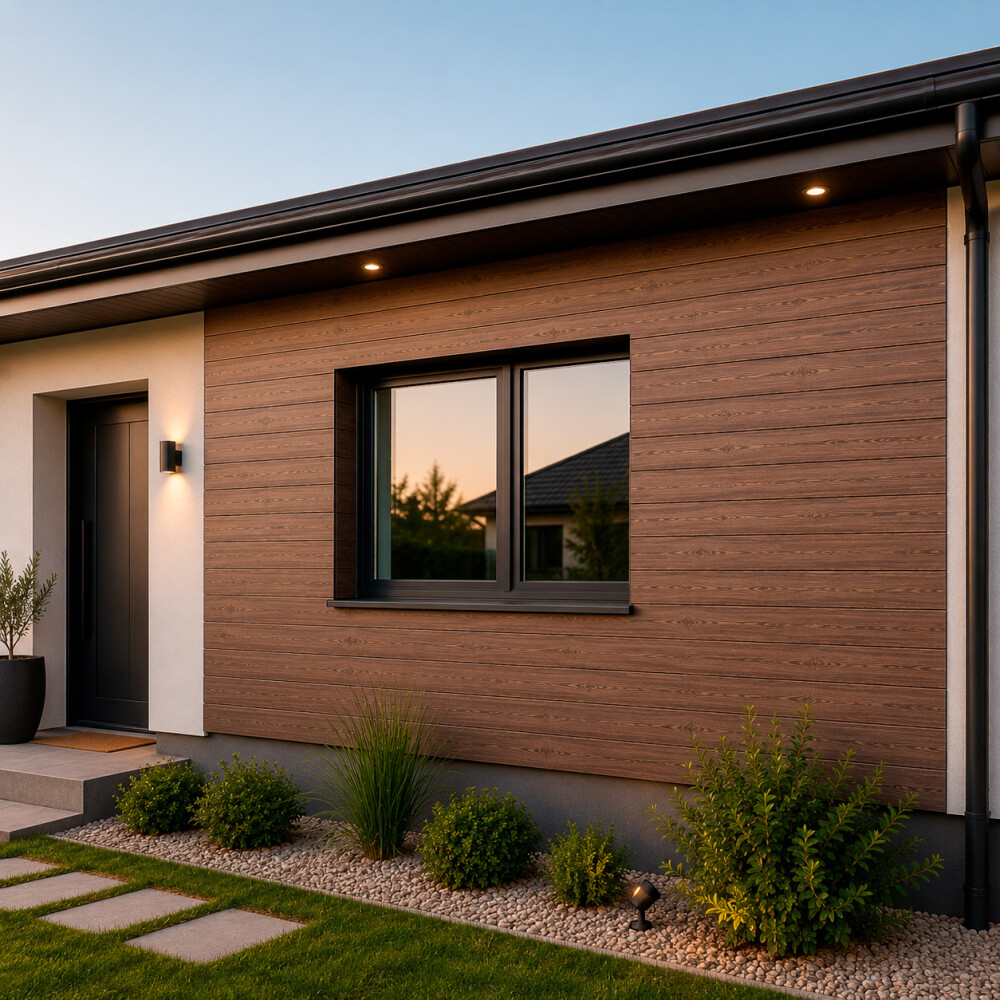 REVESTIMIENTO METAL SIDING MADERADO WENGUÉ Revestimiento Metal Siding Maderado Wengué