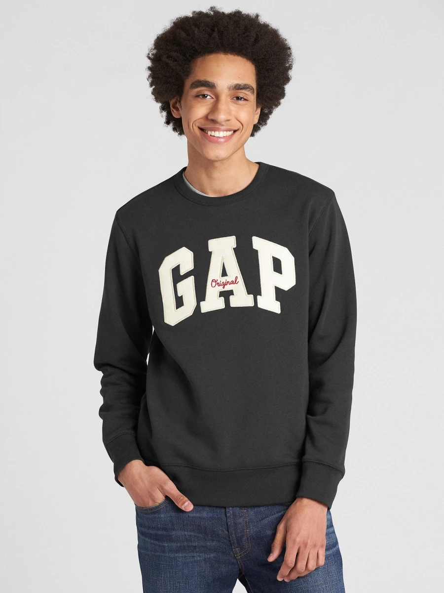 Buzo Logo Gap Cuello Redondo Hombre - Moonless Night 