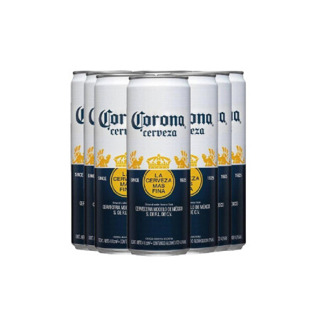 Cerveza Corona Lata 24 unidades 410 ml
