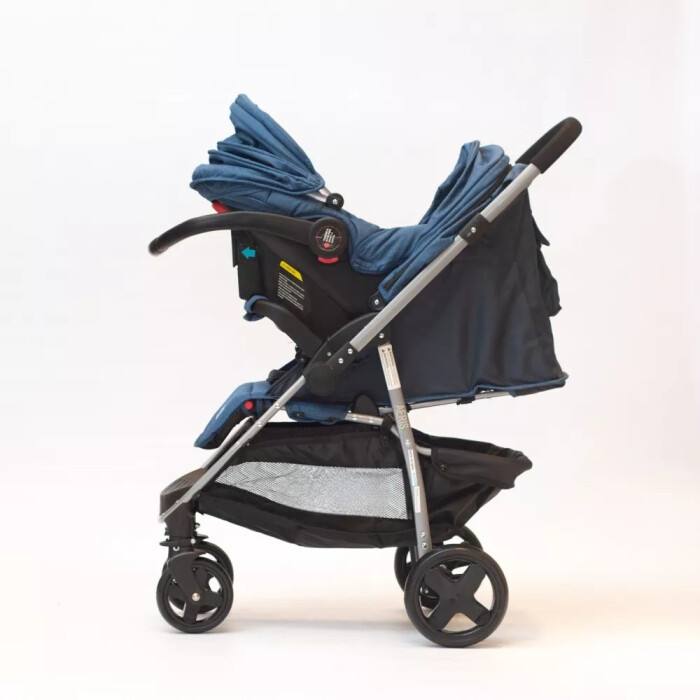 Cochecito De Paseo Para Bebe Travel System 3 En 1 - Tinok Azul