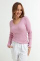 Sweater cuello redondo ROSA