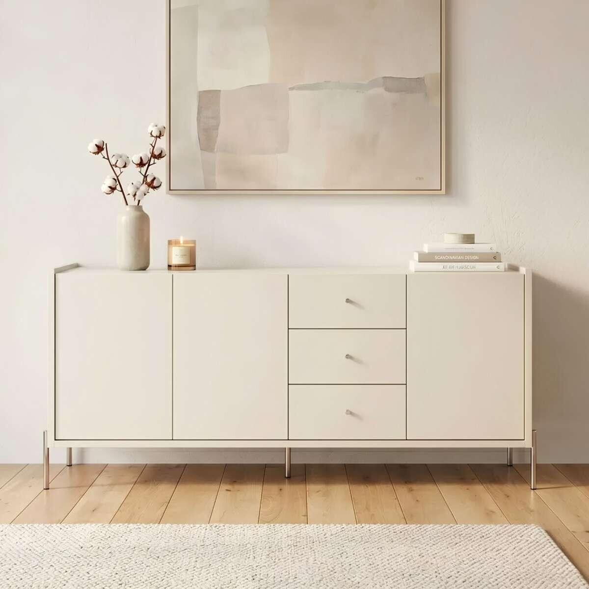Aparador Jasper 1.84 - Off White Mate 