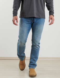 080687 PANTALON HARRINGTON LABEL Celeste Oscuro