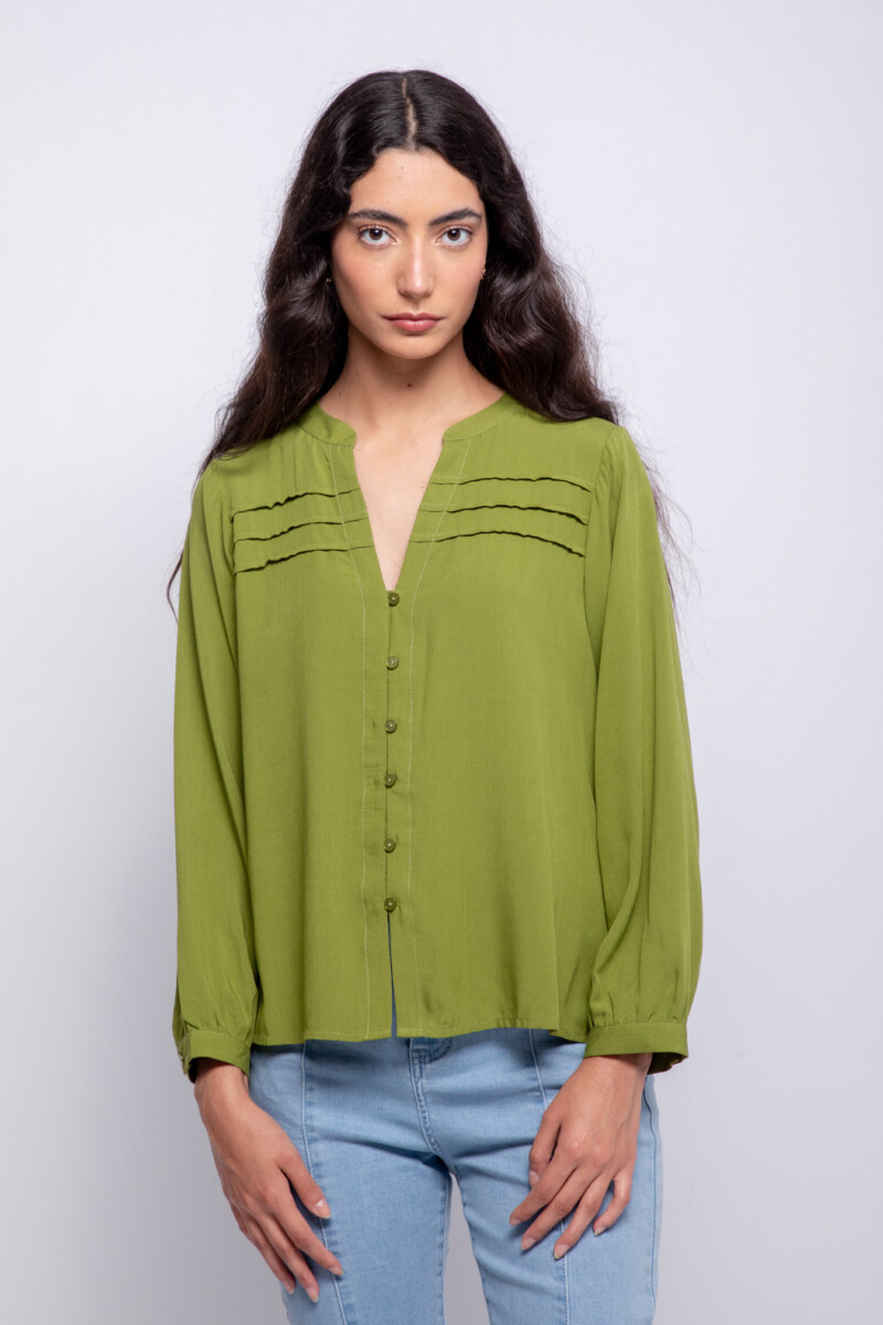 CAMISA DORIANA Verde Palta