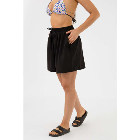 Short mirlo liso Negro