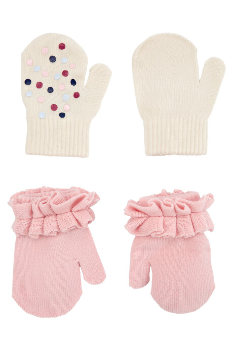 Pack dos pares de guantes mitones Sin color