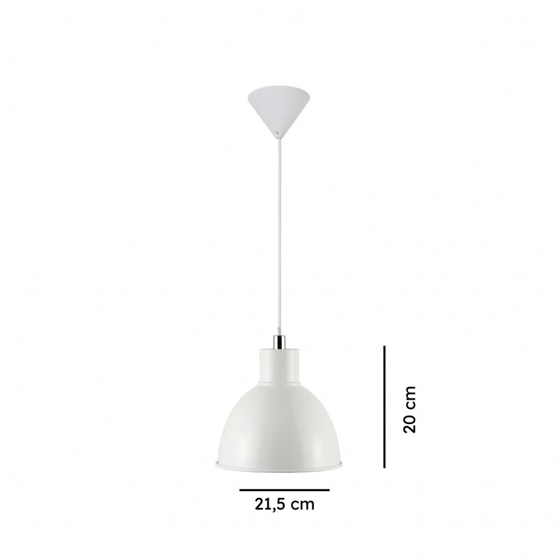 ARTEFACTO COLGANTE DECORATIVO ALPHA Lámpara Colgante Alpha Blanca
