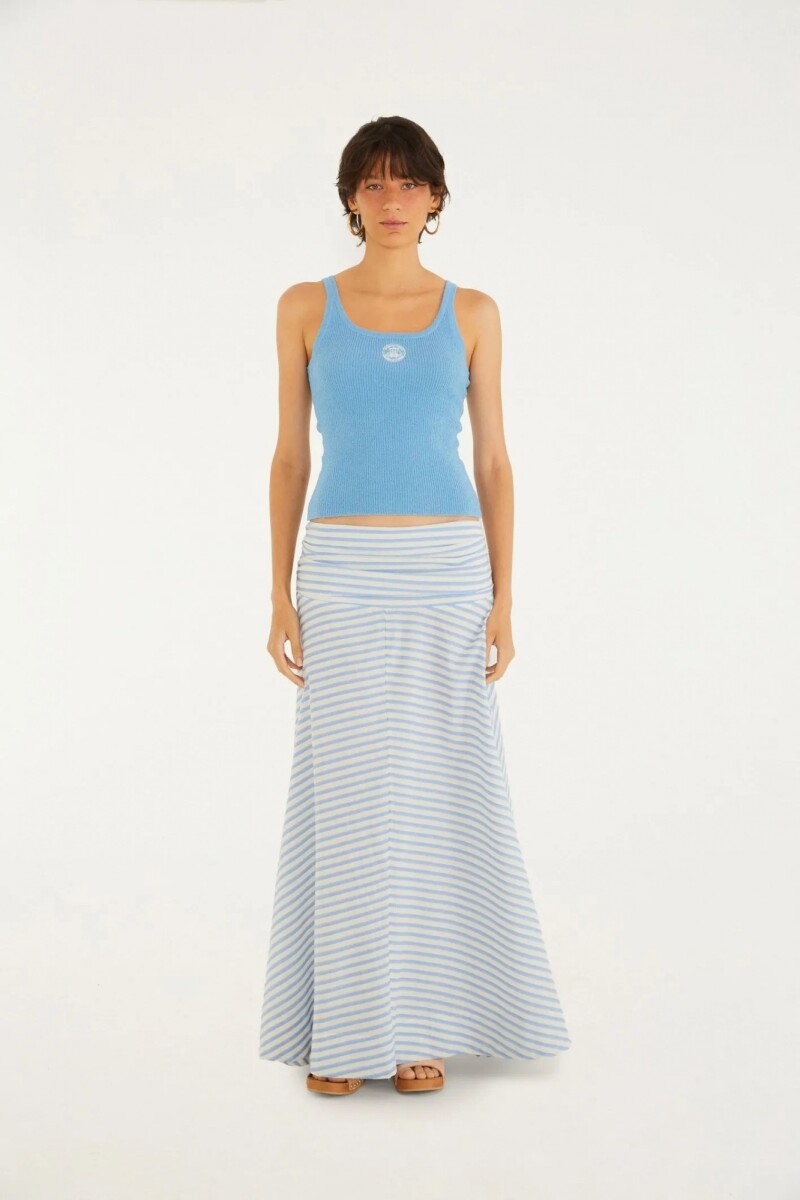 FALDA LARGA Azul