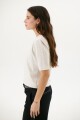 REMERA V DOBLE M/CORTA MELANGE