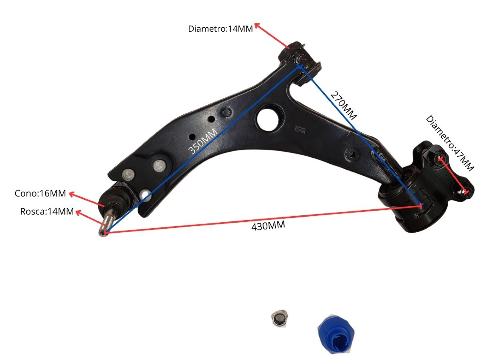 Parilla De Suspension Delantera Ford Focus 05-12 Izq 