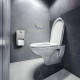 DISPENSADOR PORTA ROLLO METAL SATINADO ACERO INOXIDABLE GRIS-BRUSHED NICKEL