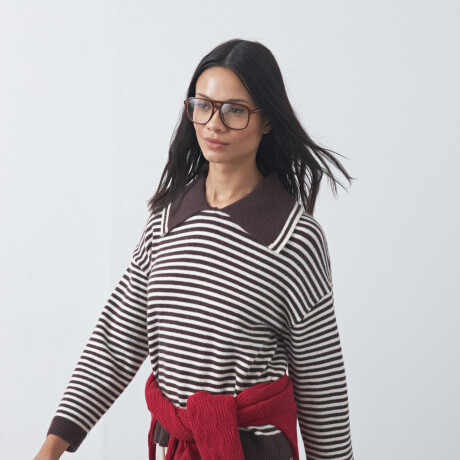 SWEATER <br /> TUMBES Marrón oscuro