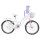 Bicicleta Bebesit Queen rodado 20" con canasto y parrilla Blanca