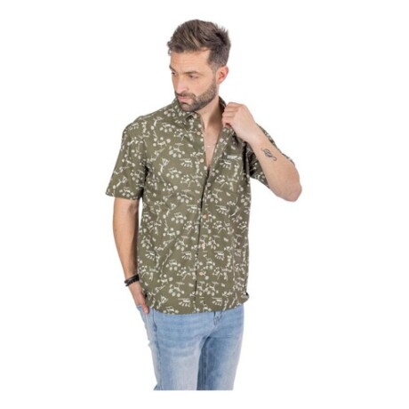 Camisa estampada UFO Indie Verde estampada