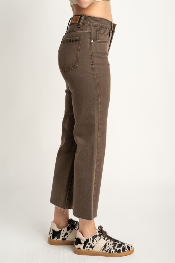 Jean Flare Marron Marron