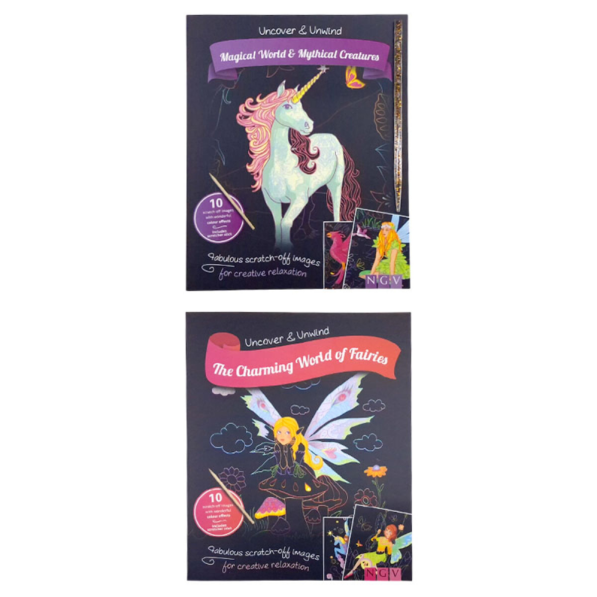 Láminas para raspar con efectos de color DIY - Láminas Para Raspar Con Efectos De Color Diy 