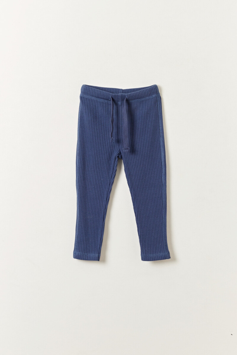 Calza rib - Azul 