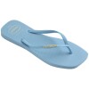 Ojotas Havaianas Slim Square Logo Pop Pp Azul