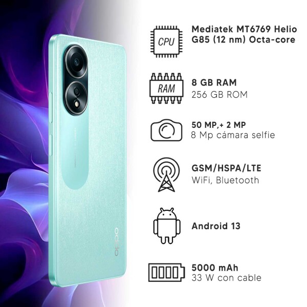 Celular Oppo A58 4g 8/256 Gb VERDE