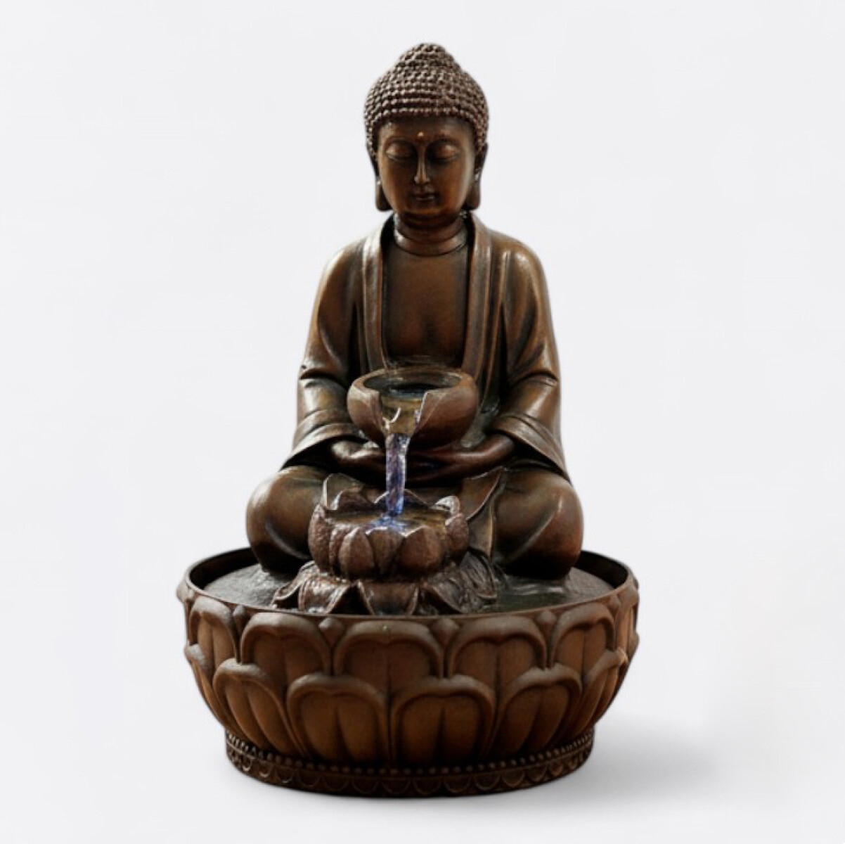 Fuente De Agua Buda Marrón 