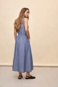 FALDA SARANDI STRIPED Azul Marino