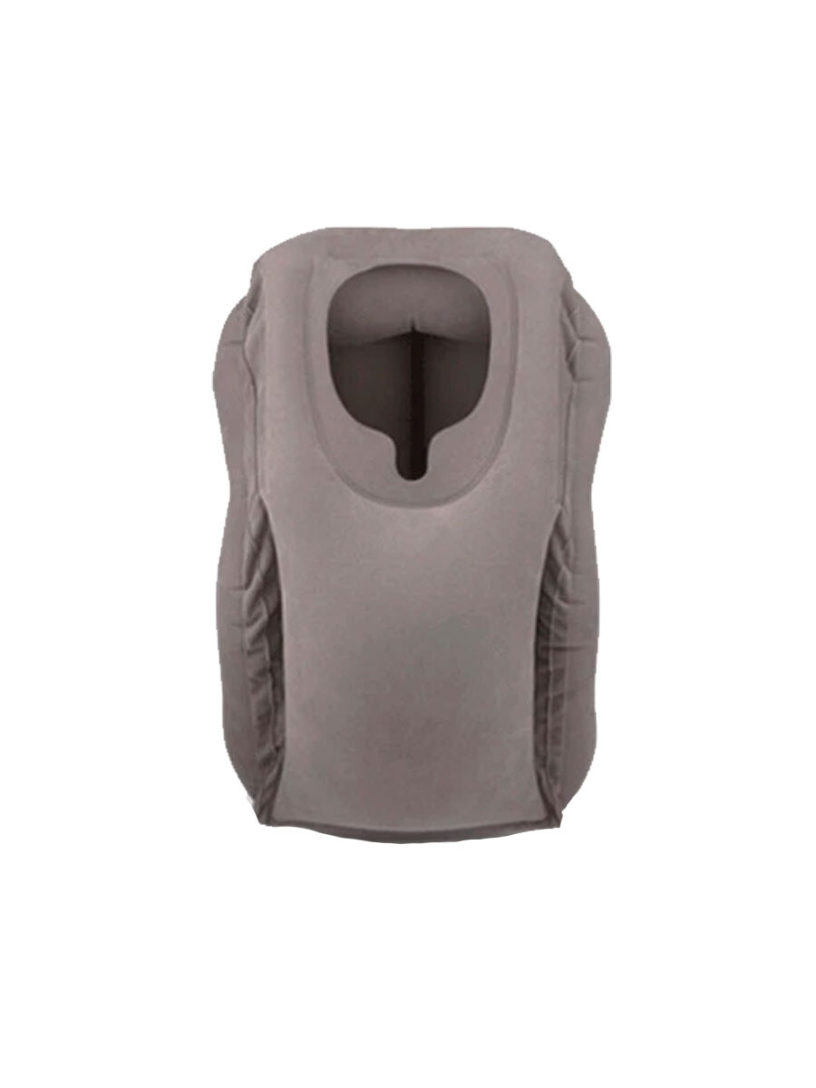 SOPORTE CABEZA PARA VIAJE INFLABLE - NEGRO 