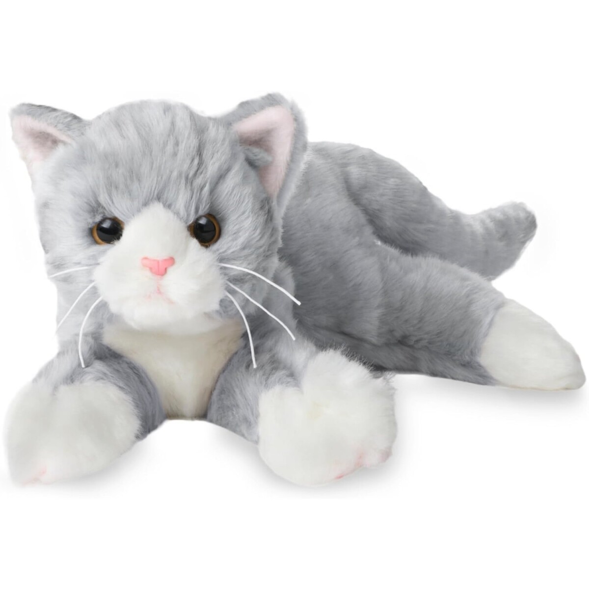 Peluche Gato Muñeco Decorativo Realista Regalo Niños - Variante Color Gris 