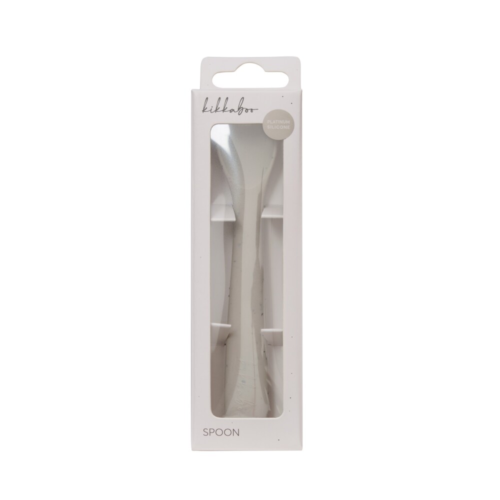 Cuchara silicona Platinum KIKKABOO beige
