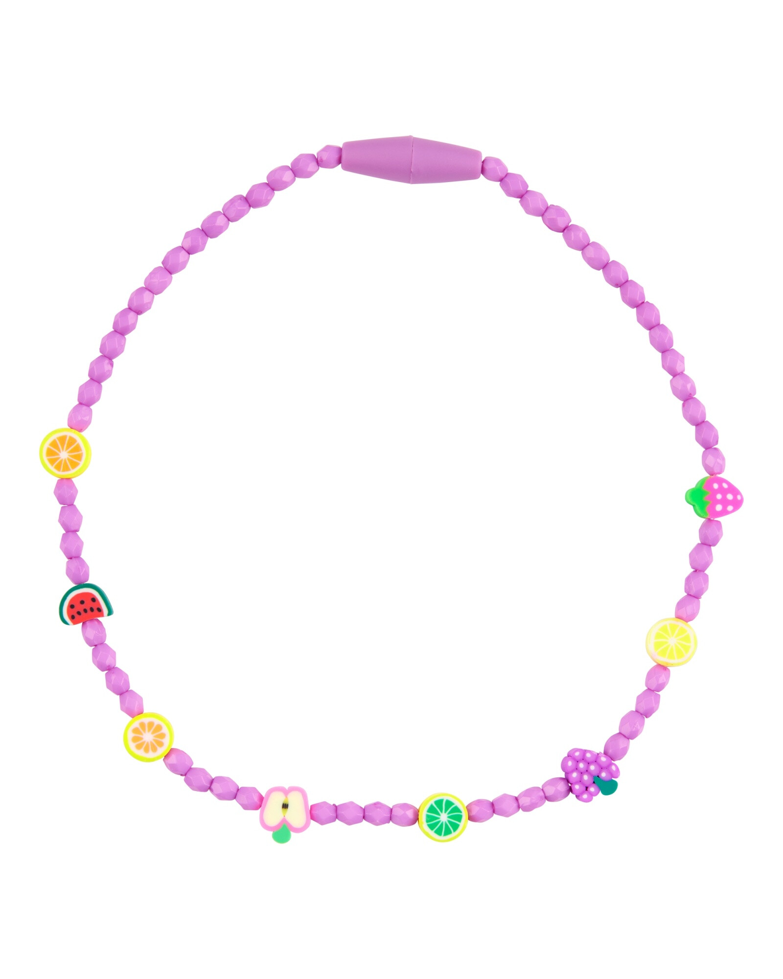 Collar con dijes de frutas Sin color