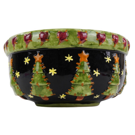 Bowl navideño de ceramica labrado Bowl navideño de ceramica labrado