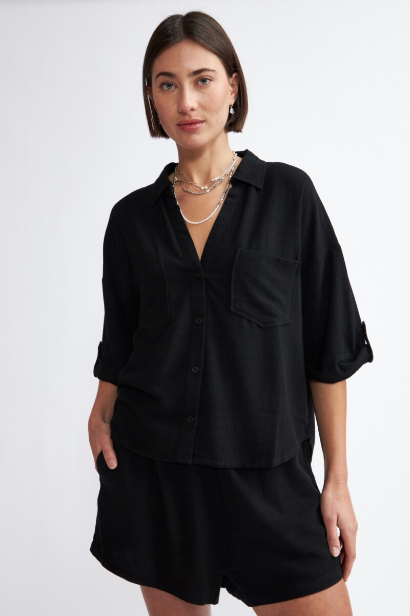 CAMISA BUENOS AIRES - NEGRO 
