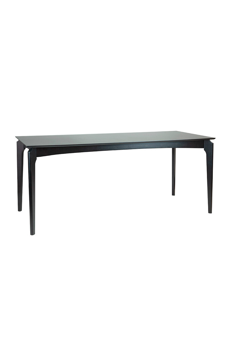 Canela MESA COMEDOR CANELA MADERA NEGRA 180X79X76H