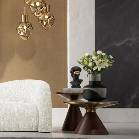 MESA AUXILIAR CONO CERAMIC Blanco - Small