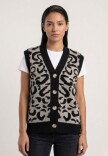 Chaleco Print Negro
