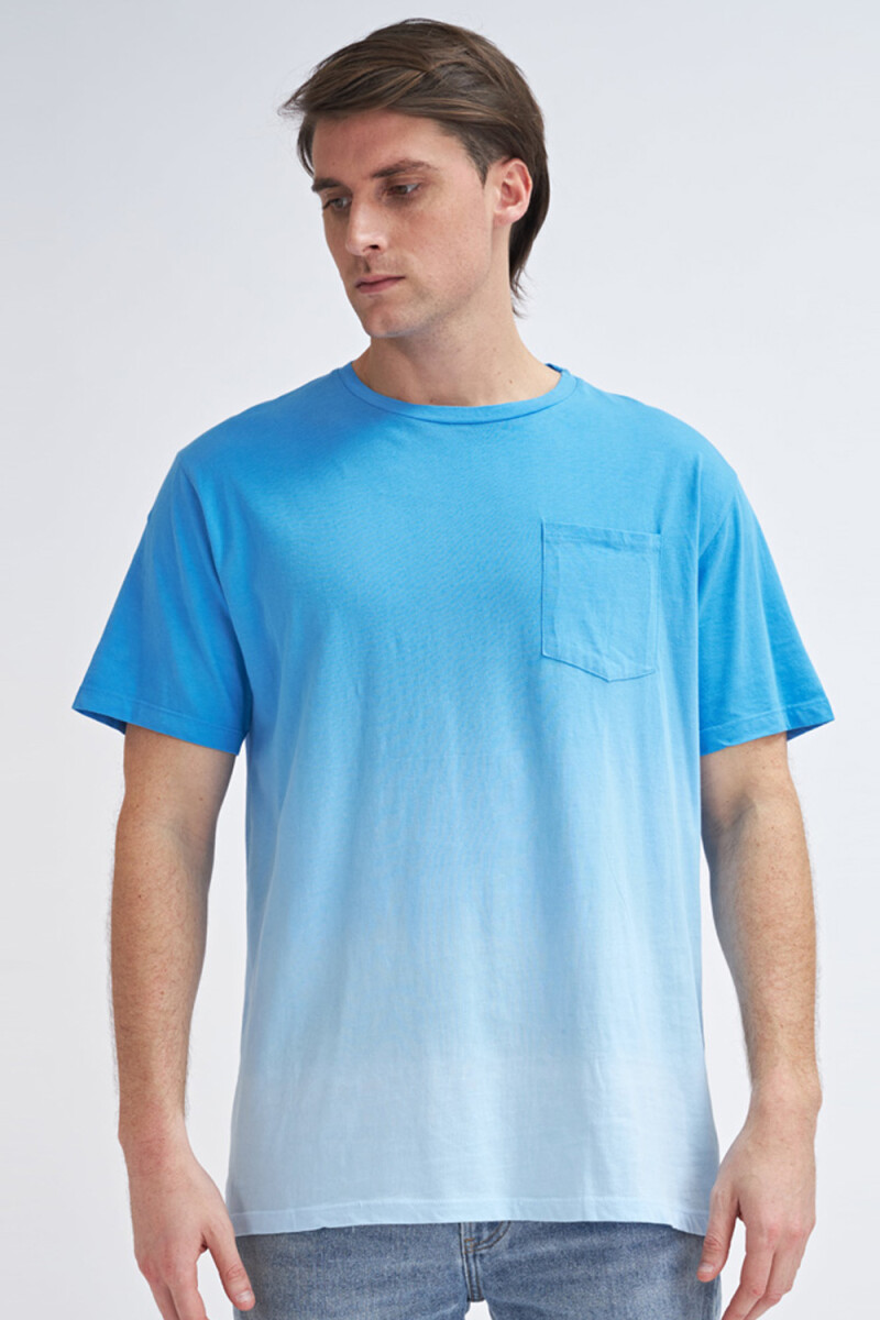 Camiseta manga corta tye dye - Turquesa 