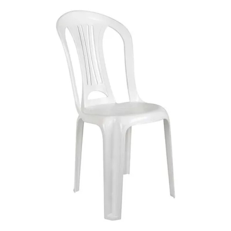 Silla Bistro Blanca PVC Mor Silla Bistro Blanca PVC Mor