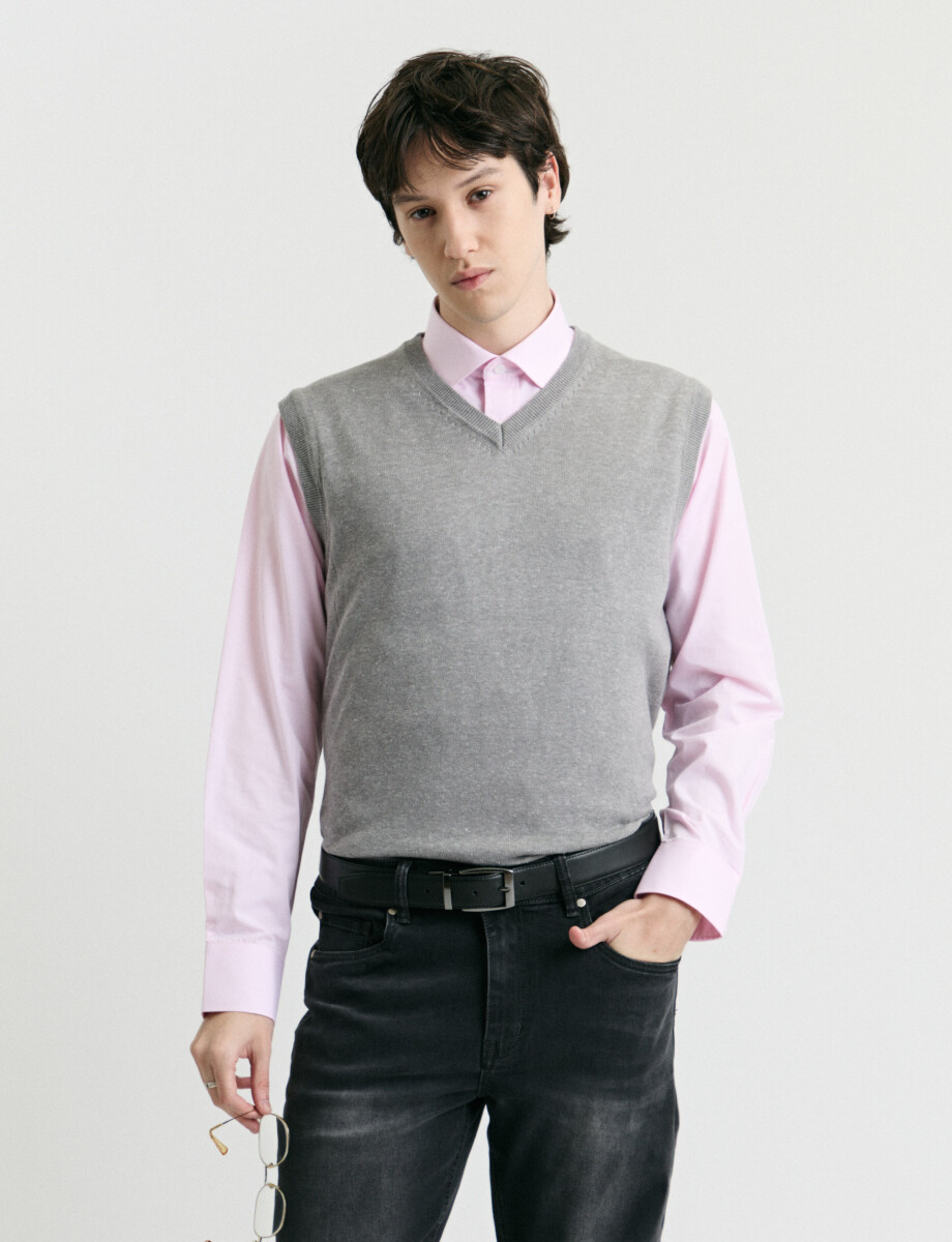 011683 CAMISA VESTIR HARRINGTON LABEL Rosado Medio